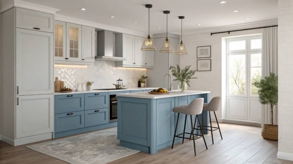 A Stylish Kitchen with Island