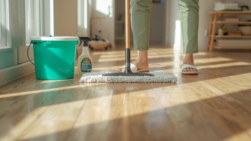 Wood floor clean