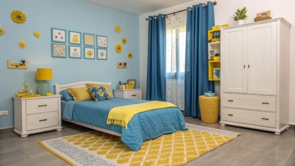 A Bedroom Decorative with Accessories and Materials