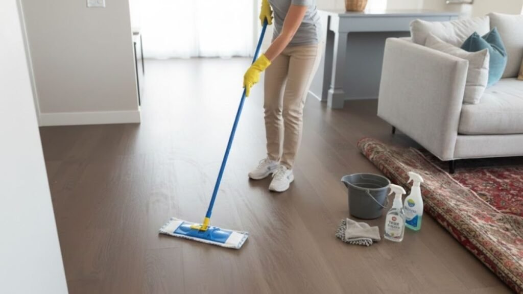 clean wood floor
