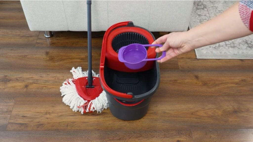 DIY solution for bamboo floor ingredients prepared for home use.